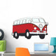 Vw Hippie Van Wall Decal