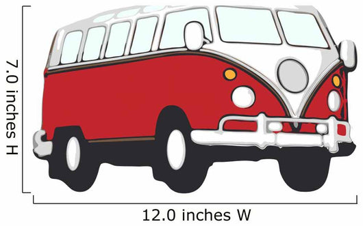 Vw Hippie Van Wall Decal