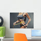 Woman Measuring Her Waist Wall Decal