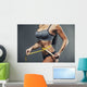 Woman Measuring Her Waist Wall Decal