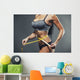 Woman Measuring Her Waist Wall Decal