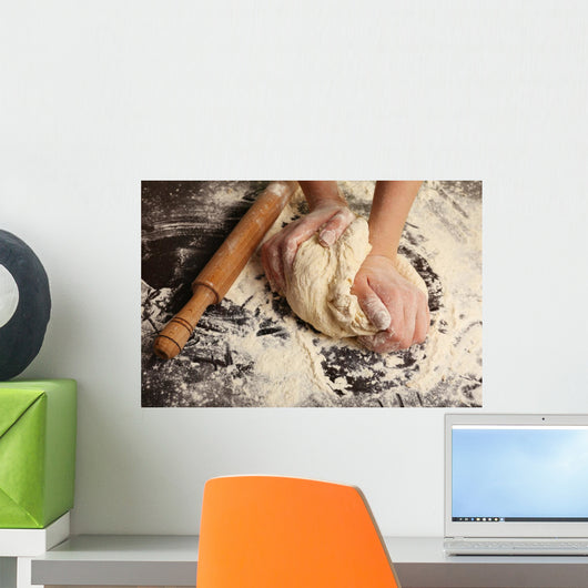 Making Dough Female Hands Wall Decal