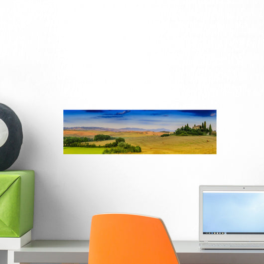 Tuscany Landscape Panorama San Wall Decal Panoramic Wall Decal