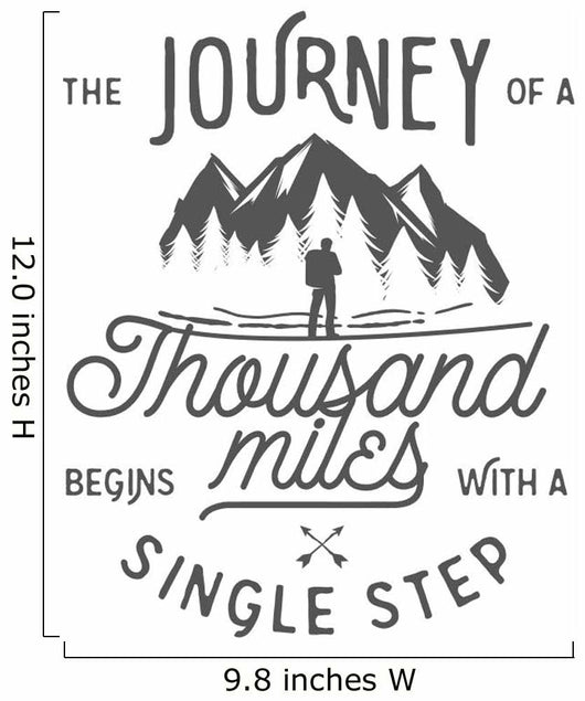 Single Step Wilderness Quote Wall Decal
