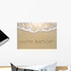 Happy Birthday Written Sand Wall Decal