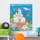 Mermaid and Underwater Castle Wall Decal