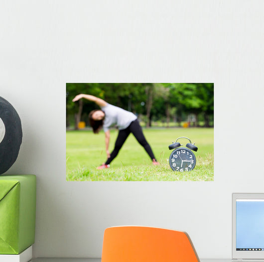 Morning Exercise and Black Wall Decal