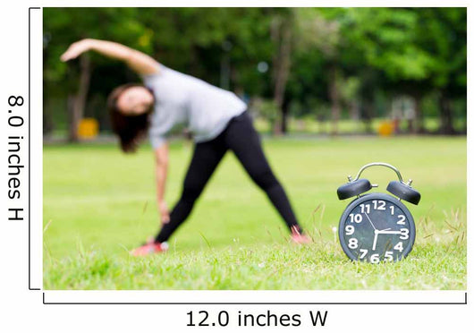 Morning Exercise and Black Wall Decal