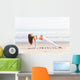 Pregnancy Yoga Workout Beach Wall Decal Design 1
