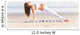 Pregnancy Yoga Workout Beach Wall Decal Design 1