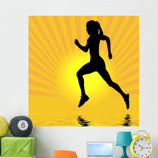 Runner and Reflection Wall Decal