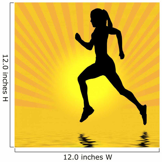 Runner and Reflection Wall Decal