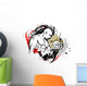 Bodybuilder Illustration Wall Decal