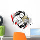 Bodybuilder Illustration Wall Decal
