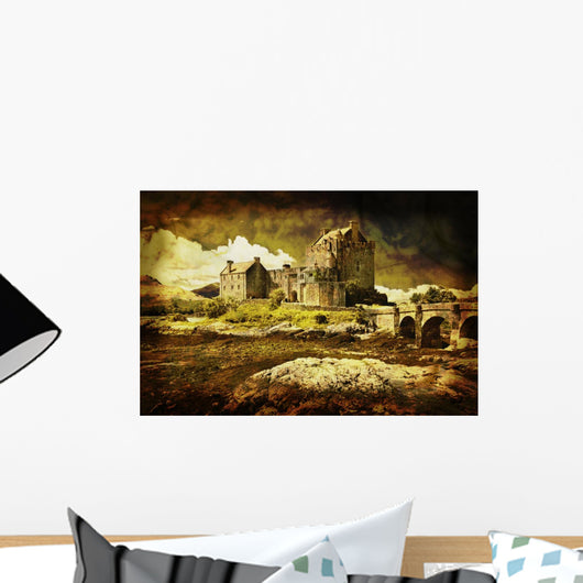 Castle Distressed Vintage Style Wall Decal