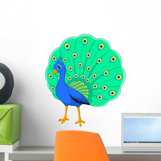Peacock Wall Decal Design 2