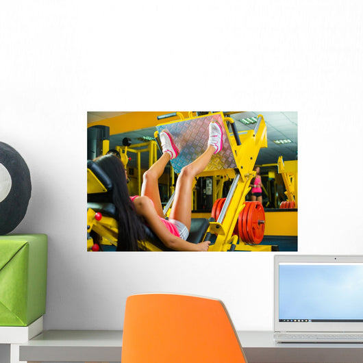 Side Fit Young Woman Wall Decal