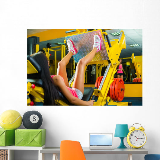 Side Fit Young Woman Wall Decal