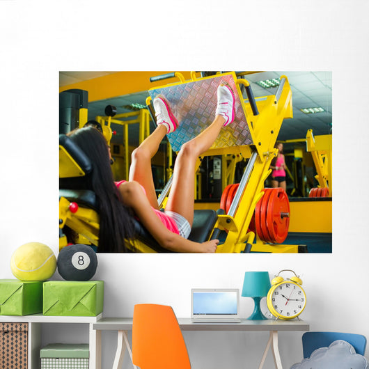 Side Fit Young Woman Wall Decal