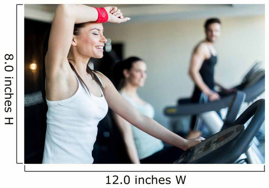 Young Beautiful Woman Training Wall Decal