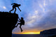 Teamwork Two Men Travelers Wall Decal Design 3