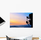 Teamwork Two Men Travelers Wall Decal Design 2