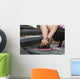 Sport Woman Tying Shoelaces Wall Decal