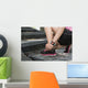 Sport Woman Tying Shoelaces Wall Decal