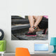 Sport Woman Tying Shoelaces Wall Decal