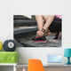 Sport Woman Tying Shoelaces Wall Decal