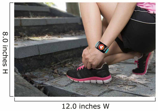 Sport Woman Tying Shoelaces Wall Decal