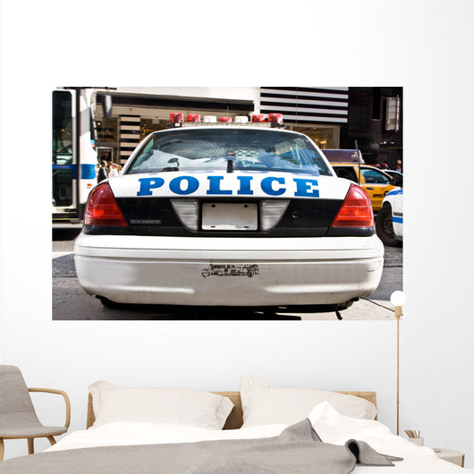 Police Car Wall Decal