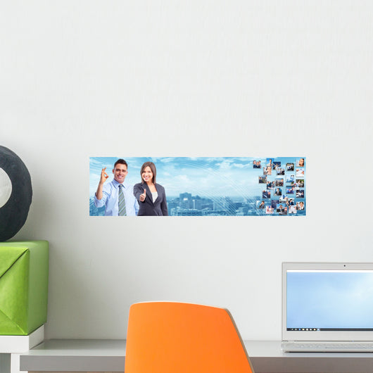 Business People Group Wall Decal Panoramic Wall Decal