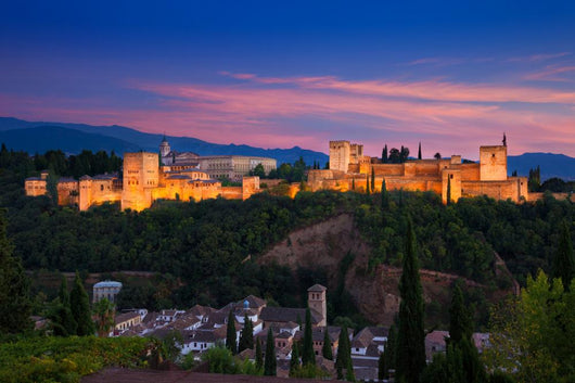 Alhambra Granada Spain Dusk Wall Decal