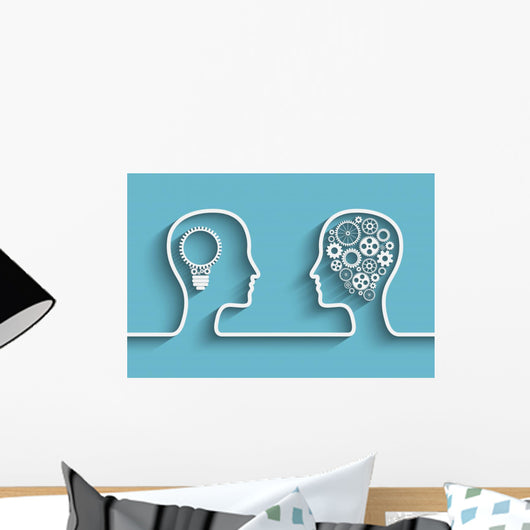 Human Head Wall Decal