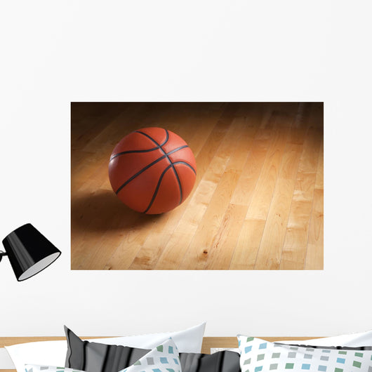 Basketball Hardwood Court Floor Wall Decal
