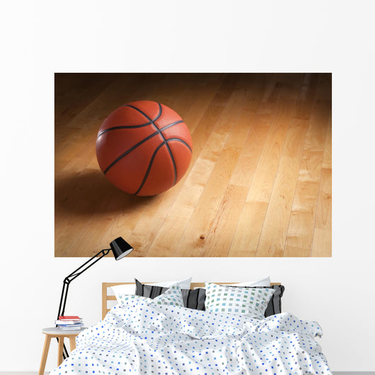 Basketball Hardwood Court Floor Wall Decal