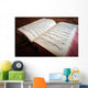 Vintage Psalm Book with Wall Decal