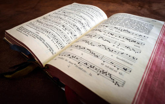 Vintage Psalm Book with Wall Decal