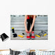 Sport Woman Sunbed Wall Decal