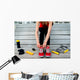 Sport Woman Sunbed Wall Decal