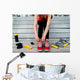 Sport Woman Sunbed Wall Decal