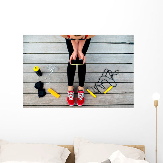 Using Sport Mobile App Wall Decal