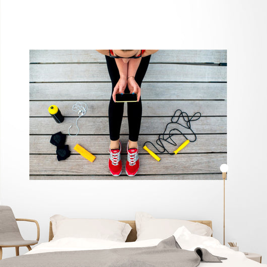 Using Sport Mobile App Wall Decal