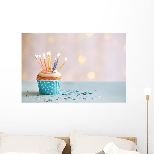 Delicious Birthday Cupcake Table Wall Decal