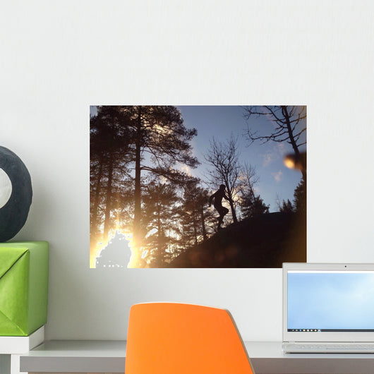Spring Trail Running 1 Wall Decal