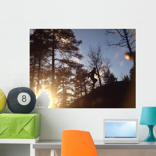 Spring Trail Running 1 Wall Decal