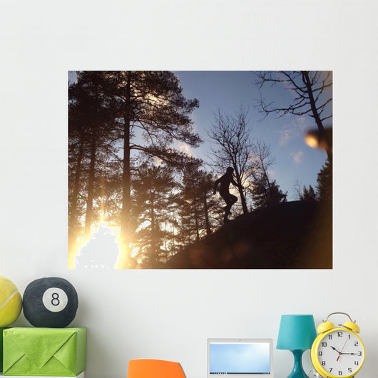Spring Trail Running 1 Wall Decal