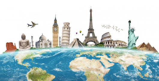 Famous World Monuments Wall Decal