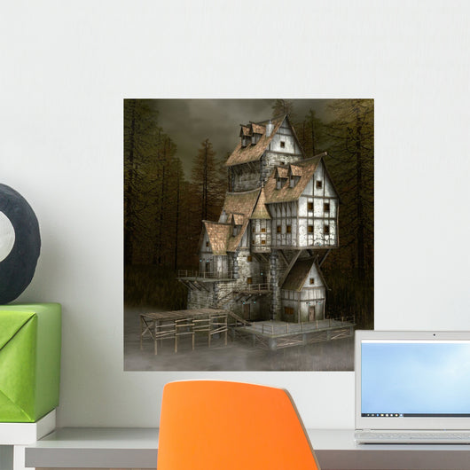 Mysterious Old House Wall Decal